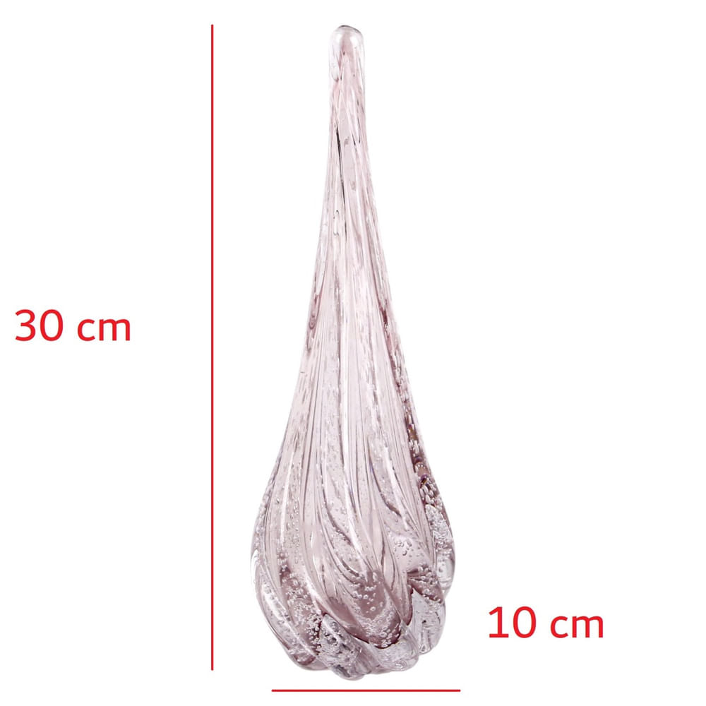 Gota de Vidro Ametista Veneza 10x30cm