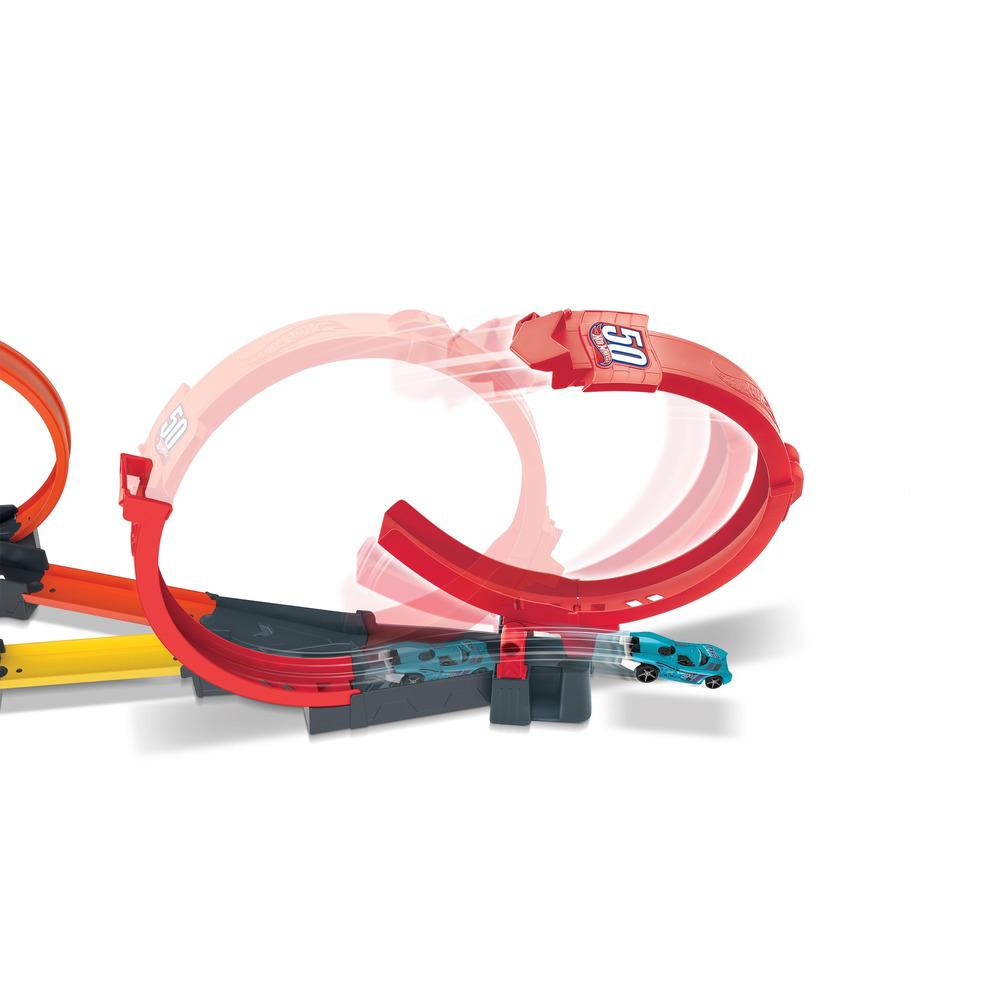 Pista de Percurso e Mini Veículo - Hot Wheels - Corrida Multiloop - Mattel