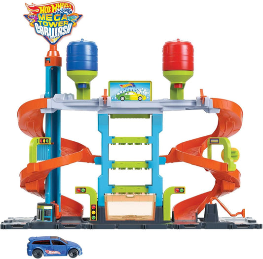 Pista Hot Wheels City Lava Rápido Mega Torre Color Shifters Mattel