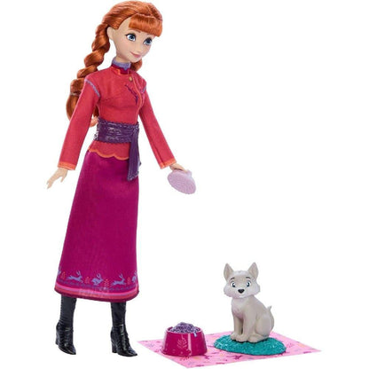 Disney Frozen Anna Com Bebê Raposa - Mattel