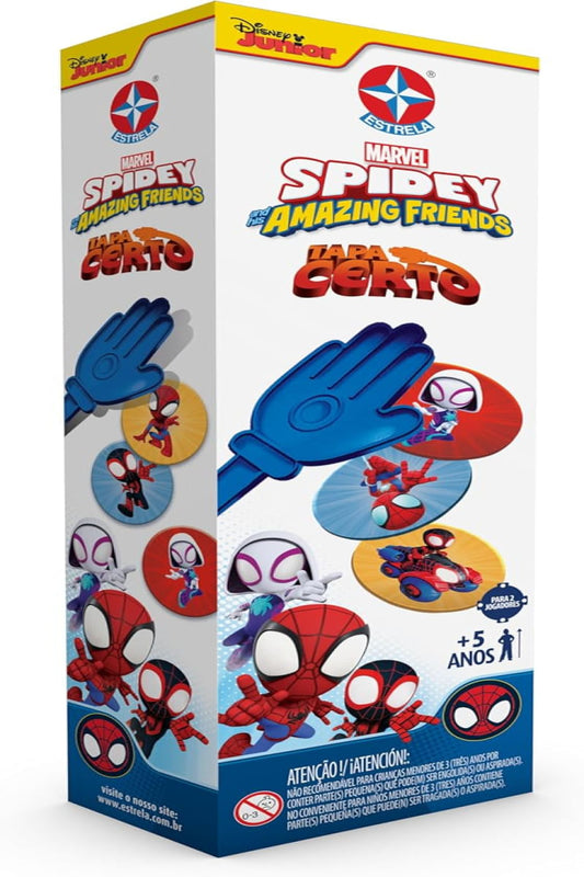 Jogo Tapa Certo Spidey Estrela Brinquedos