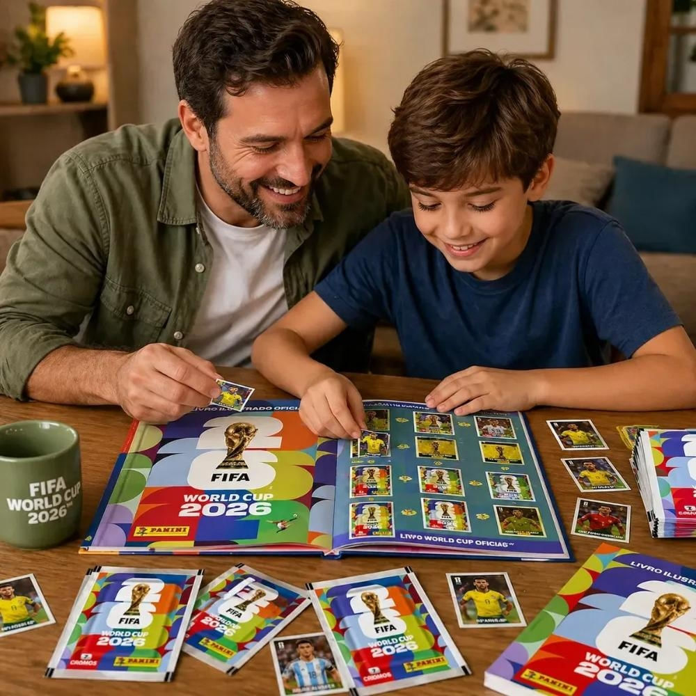 Álbum Oficial Copa Do Mundo 2026 Capa Mole + 70 Figurinhas