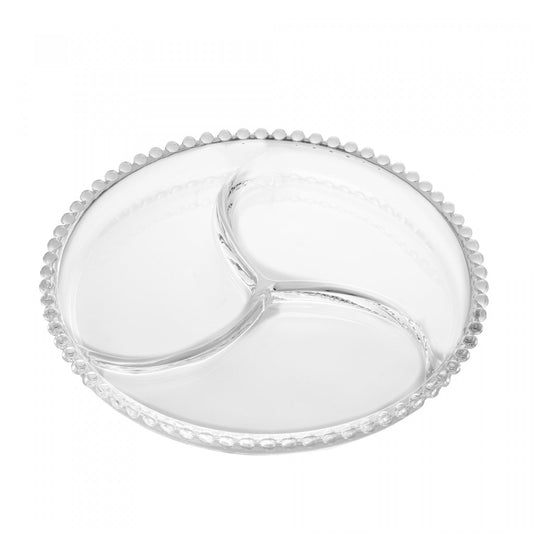 Petisqueira Cristal De Chumbo Pearl 23CM X 2,5CM
