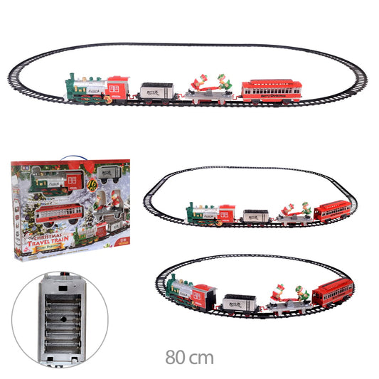 Trem Decor Natalino Plt. (colorido) 80CM