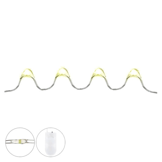 Cordao 30 Led Fio DE Fada Luz Fixa C/bateria (branco Quente) 3m