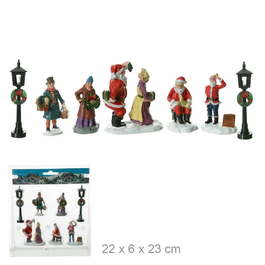 Natal Figuras C/7 Und (colorido) 7X6CM