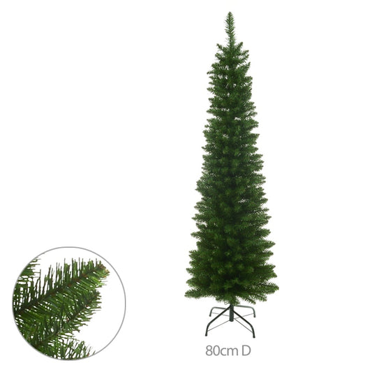 Arvore Natal Boston Slim 600 Tips C/base Metal (verde) 2,4m