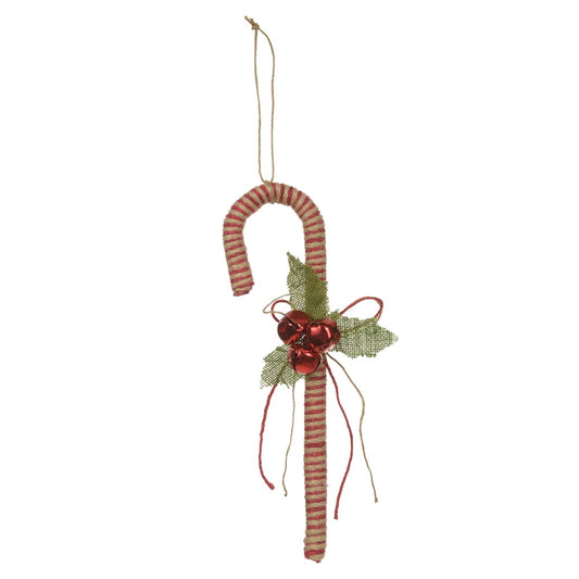 Enfeite Natal Bengala C/guizo (vermelho) 35cm