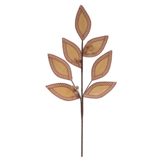 H.natal Folha (bege) 64cm