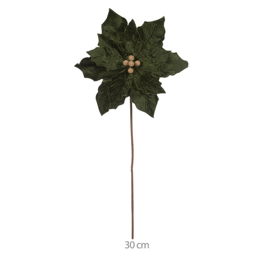 H.bico Papagaio Natal Aveludado (verde) 25cm 30d 12P