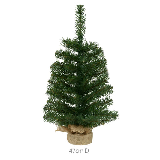 Arvore Natal C/ Base Juta C/68 Tips (verde) 60cm
