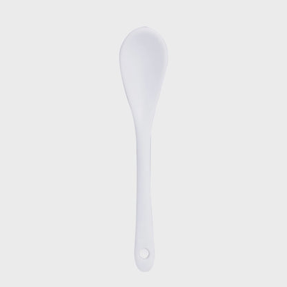 Saleiro de Mesa de Ceramica C/tampa de Bambu e Colher Bianco 10cm x 9,5cm x 9,5cm
