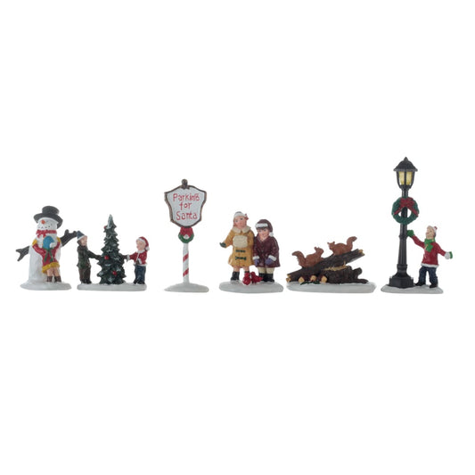 Figuras Natal C/6 (colorido) 9X3CM