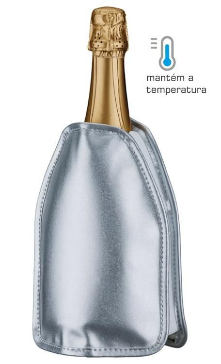 Cooler Térmico Boccati para vinhos e espumantes (prata)