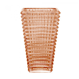 Vaso De Cristal De Chumbo Maya Ambar Metalizado 13,5CM X 10CM X 22,5CM