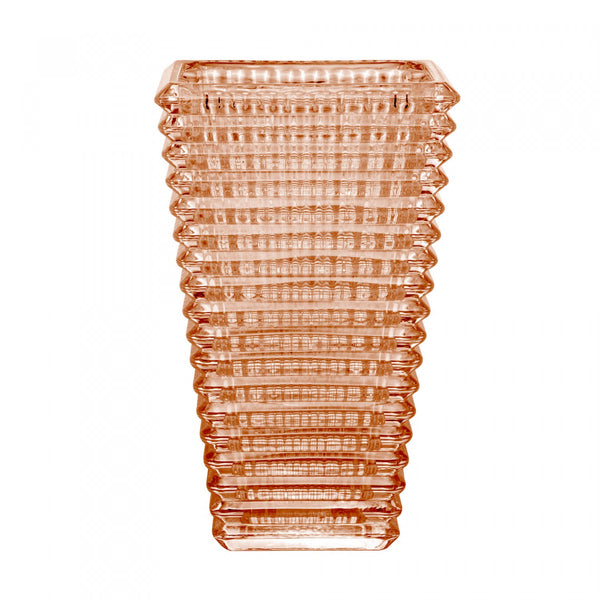 Vaso De Cristal De Chumbo Maya Ambar Metalizado 13,5CM X 10CM X 22,5CM