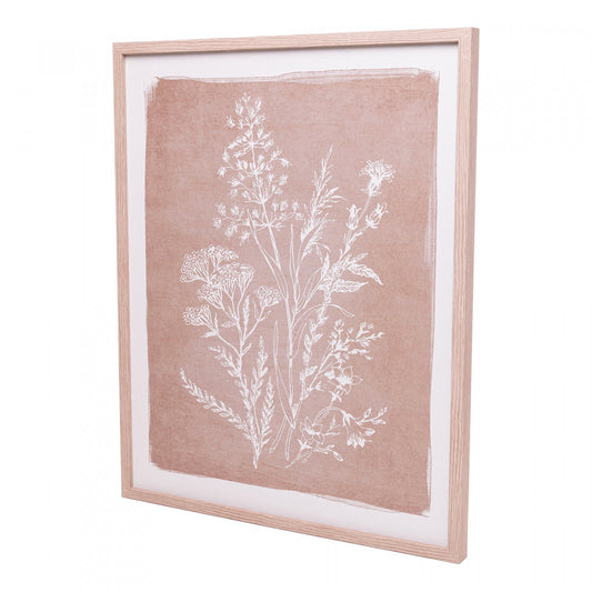 Quadro Decorativo Silent Bloom 40CM X 50CM X 2CM Mdf