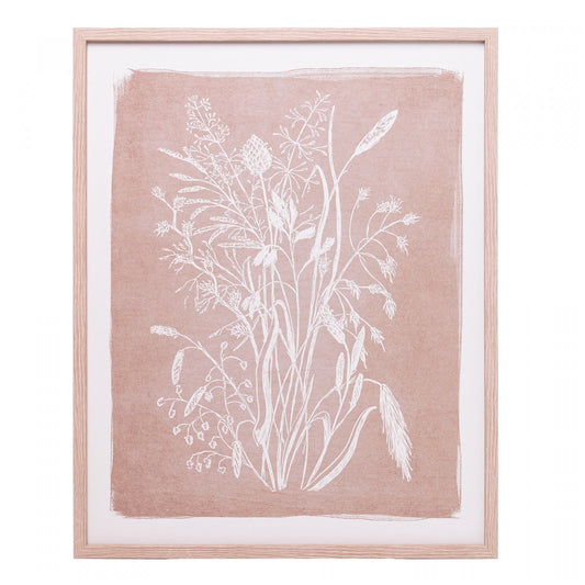 Quadro Decorativo Veu De Petalas 40CM X 50CM X 2CM Mdf