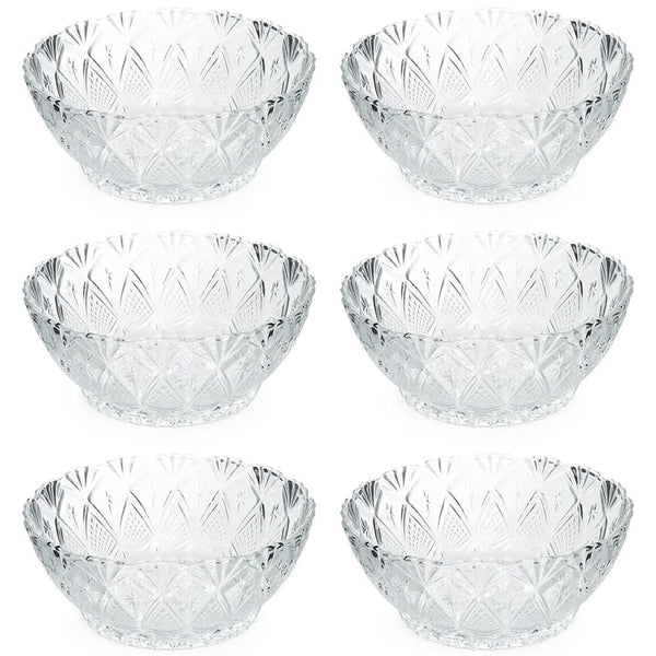 Cj 6 Bowls de Vidro King 12,5x5cm