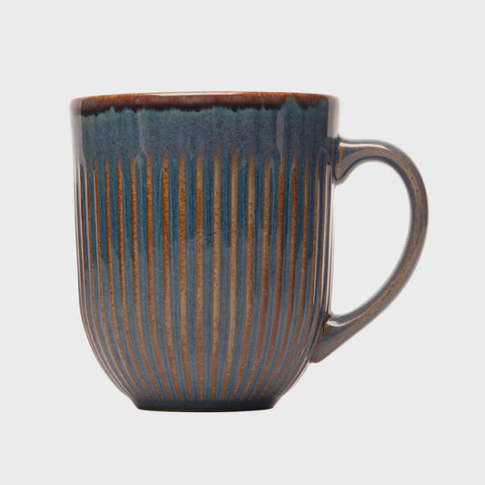 Caneca de Ceramica Linear Azul 380ml