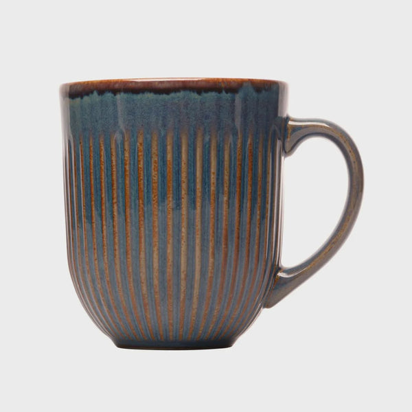 Caneca de Ceramica Linear Azul 380ml