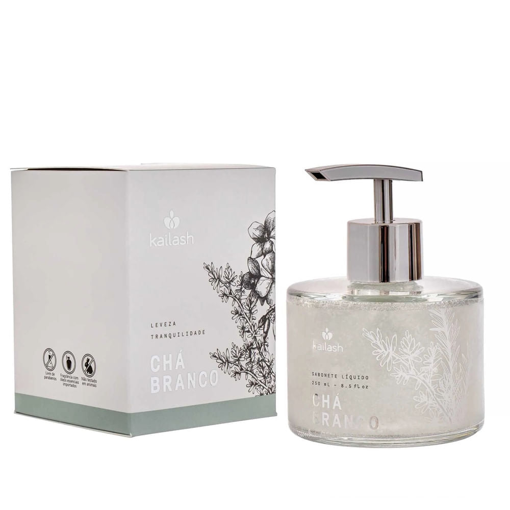 Sabonete Liquido Hidratante - Cha Branco - 250ml