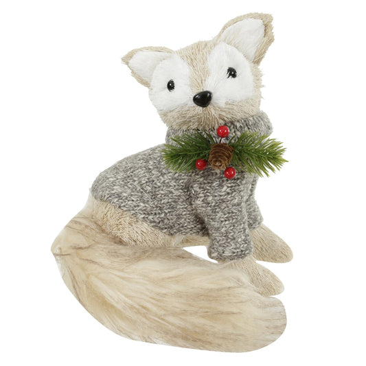 Raposa Natal Sisal (cinza) 21X19cm