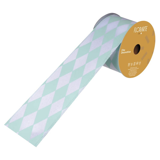 Fita Aramada Linho C/costura (verde Menta) 6,3cmX9,14m