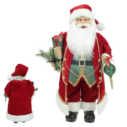 Papai Noel Natal EM PE (vermelho Dourado) 60cm