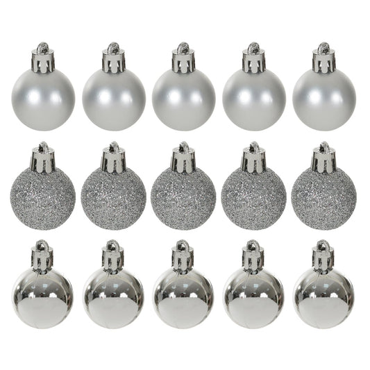Bola Misto Tubo C/15 Und (prata) 4cm