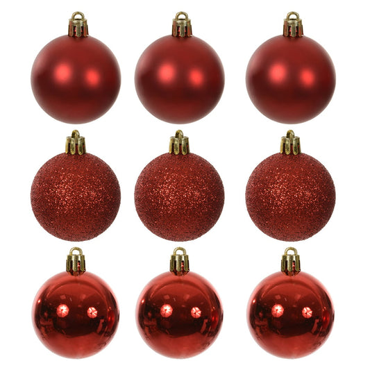 Bola Misto Tubo C/9 Und (vermelho) 6cm