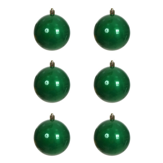 Bola Perolada Tubo C/6 Und (verde) 8cm