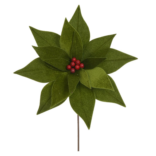 H.bico Papagaio Natal Aveludado (verde) 25cm 30d
