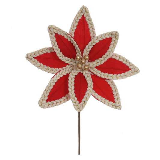H.bico Papagaio Natal Aveludado (vermelho) 19cm 30d