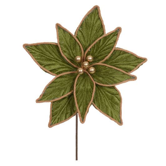 H.bico Papagaio Natal Aveludado (verde) 18cm 26d