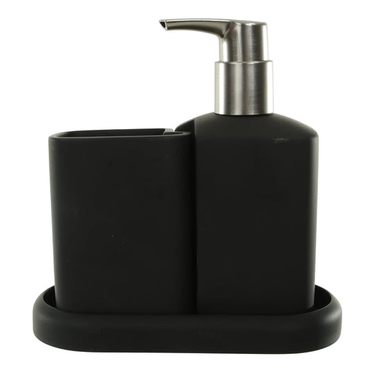 Kit Para Banheiro Poliresina 240ml C/3 Pecas (preto)
