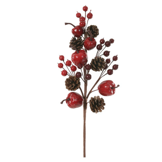 H.berry Natal C/pinha (vermelho) 33cm