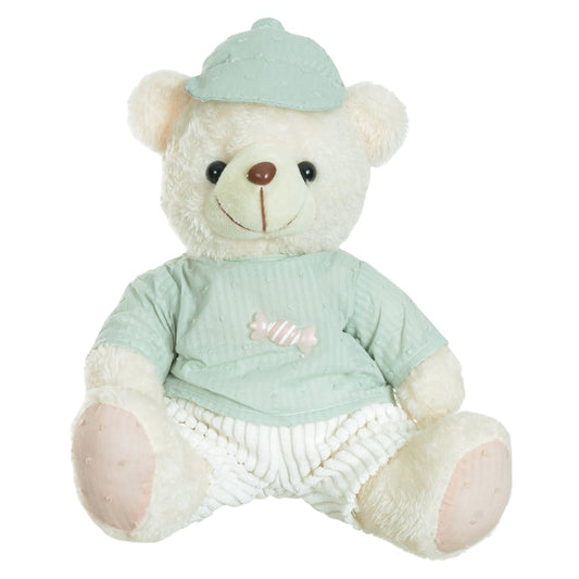 Boneco Natal Urso Macho Decorativo (verde Branco) 20cm