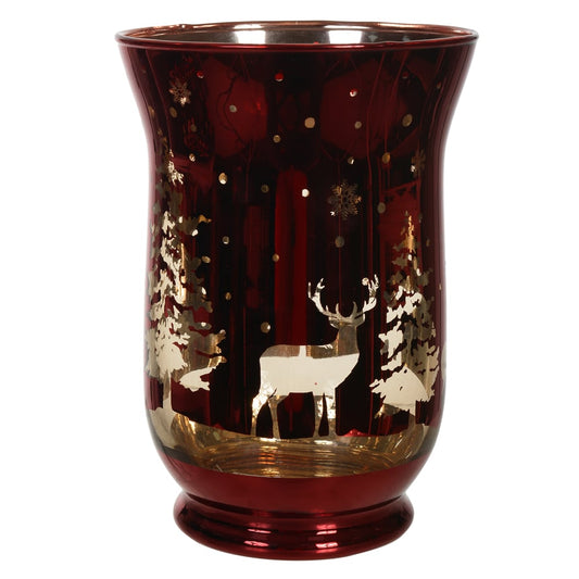 Natal Vaso Decorativo 20X14cm (vermelho)