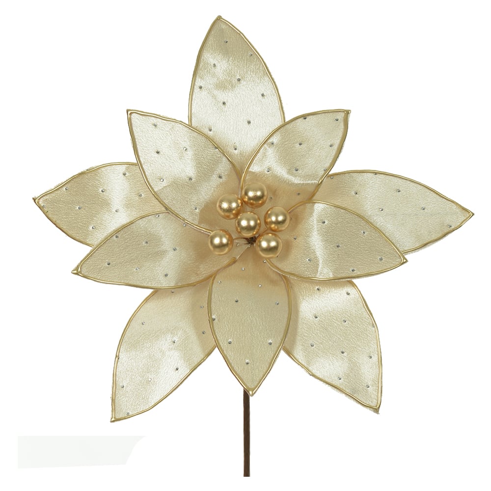 H.bico DE Papagaio Natal Aveludado (dourado) 20cm 26d