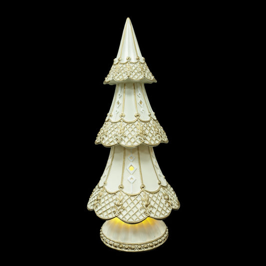 Resina Natal Arvore C/led (dourado Champanhe) 30,5X13cm
