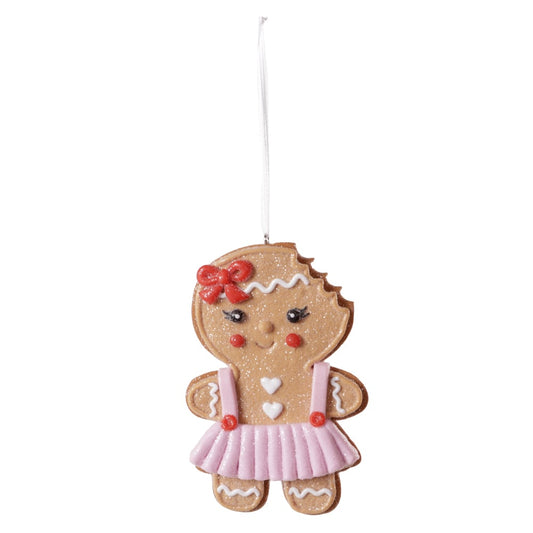 Enfeite Gingerbread Pendurar Natal (colorido) 7,2cm