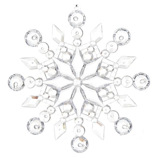 Natal Enfeite Floco DE Neve (transparente) 12cm