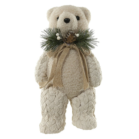 Urso Natal EM PE (bege) 37X18cm