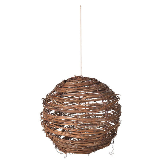 Bola Decorada Natal (marrom) 15cm