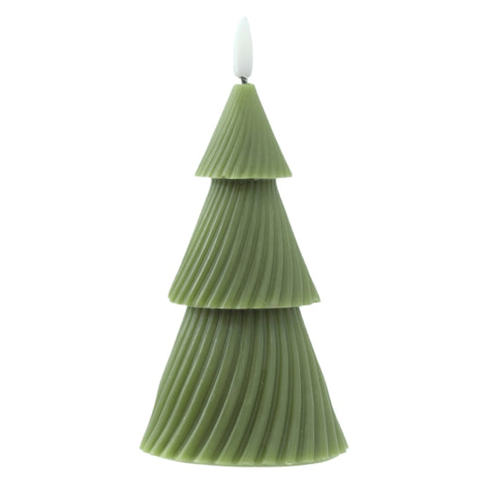 Vela Led Cera Arvore Natal (verde) 17,5X8,5cm