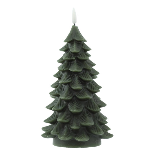 Vela Led Cera Arvore Natal (verde) 22X12cm