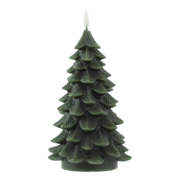 Vela Led Cera Arvore Natal (verde) 22X12cm
