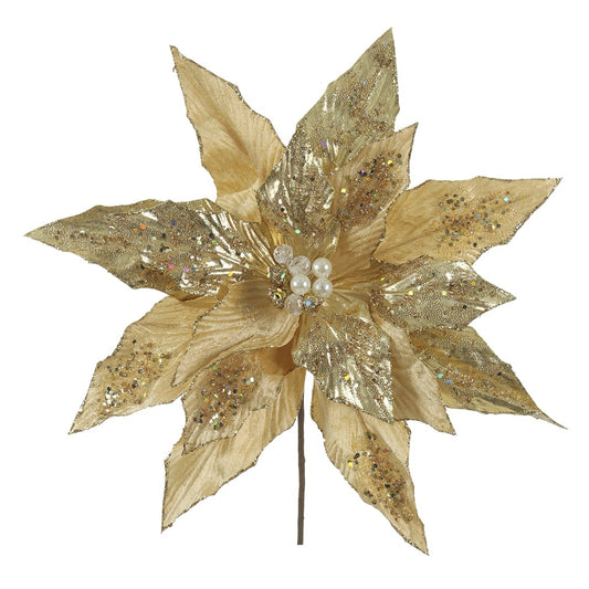 H.bico DE Papagaio Natal Aveludado (dourado Glitter Dourado) 25cm 37d 16P