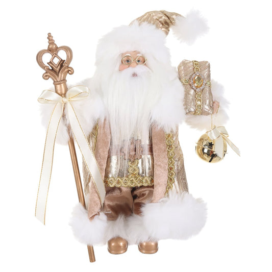 Papai Noel Natal EM PE (dourado Champanhe) 30cm